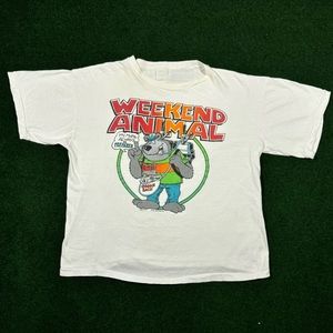 Vintage 1990s Weekend Animal Graphic T-Shirt